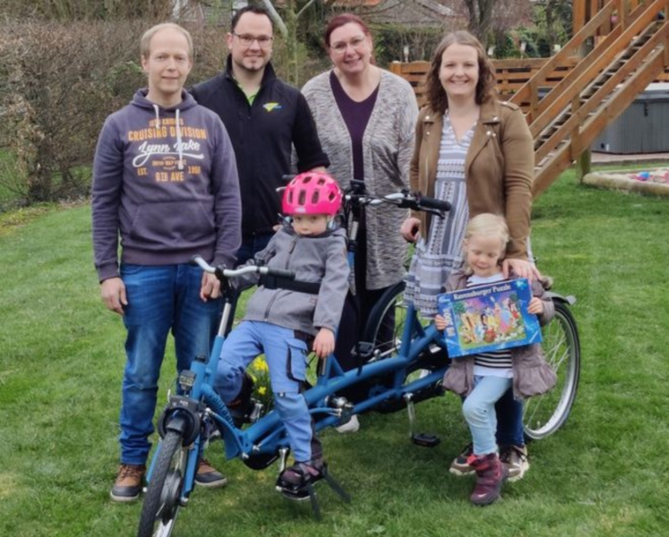 Spezialfahrrad für gemeinsame Familientouren!