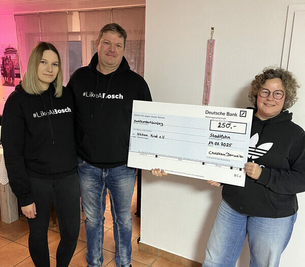 250 Euro für „Aktion Kind“